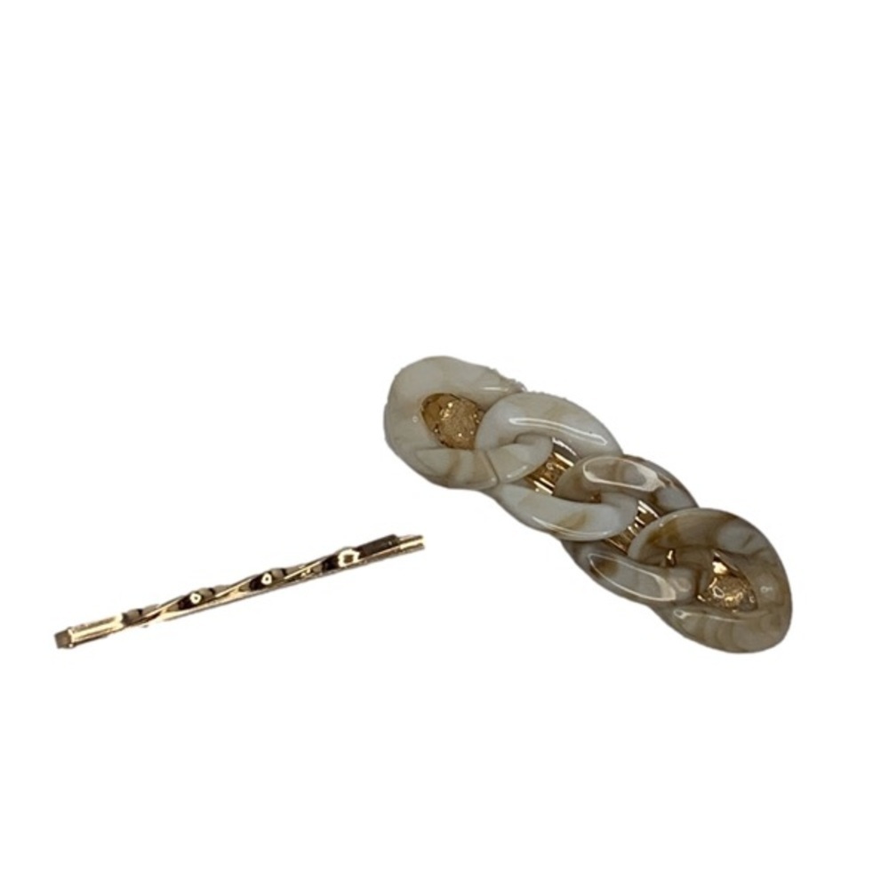 gold hair clips